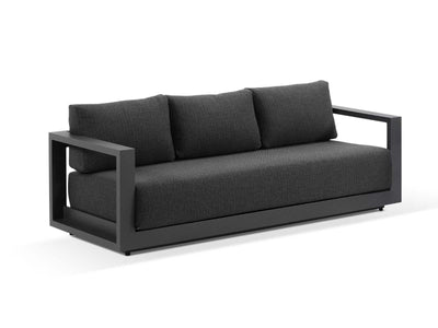 Milos Sofa Set | Outdoor Lounge Setting in Charcoal / Graphite / 5 Seater / Aspen Coffee Table Set_2