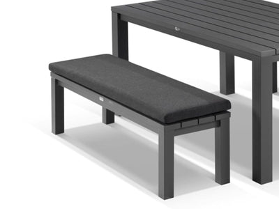 Adele Outdoor Bench Cushion in Coal / 120x42cm 1