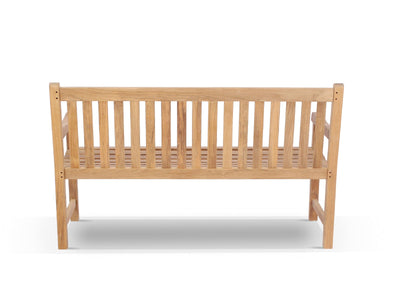 Princeton Outdoor Bench in 150cm - back view.