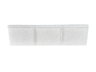 Adele Outdoor Bench Cushion in Pebble / 160x42cm - back view.