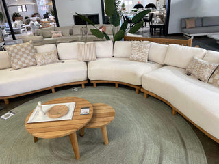 MELB CLEARANCE SALE - Wave 8 Seater Teak Outdoor Lounge Setting_2