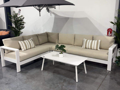 SYD FLOORSTOCK SALE - Malibu 6 Seater Outdoor Aluminium Modular Lounge Setting_1