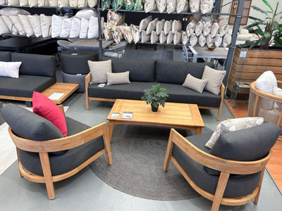 MELB CLEARANCE - Ubud 3pc Teak Outdoor Lounge Setting_1
