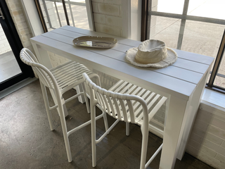 MELB CLEARANCE- Adele Bar Table with Voyage Bar Chairs Outdoor 3pc Bar Setting_1