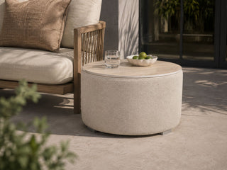 Cubix Ceramic Round Ottoman