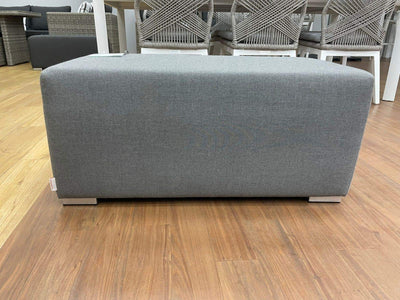SUNSHINE COAST FLOOR STOCK SALE - Cubix 45 x 90 Sunbrella Ottoman - Cast Slate_1