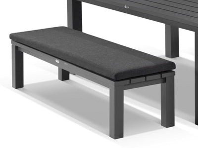 Adele Outdoor Bench Cushion in Coal / 210x42cm 1