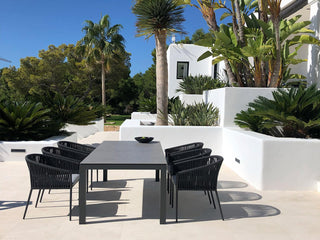 Danli Outdoor Dining Table in Charcoal / Palladium / 220x100cm 3.