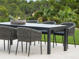 Danli Outdoor Dining Table in Charcoal / Palladium / 220x100cm 4.