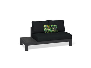 Aspen Ceramic Platform | Outdoor Lounge Setting in Charcoal / Sooty / Dark Grey / 4 Seater 2LH-2RH / Aspen Corner Table_3