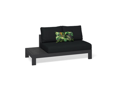 Aspen Ceramic Platform | Outdoor Lounge Setting in Charcoal / Sooty / Dark Grey / 4 Seater 2LH-2RH / Aspen Corner Table_3