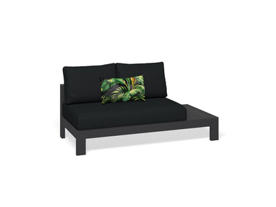 Aspen Ceramic Platform | Outdoor Lounge Setting in Charcoal / Sooty / Dark Grey / 4 Seater 2LH-2RH / Aspen Corner Table_4