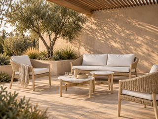 Croft Sofa Set | Outdoor Lounge Setting in Talara Coffee Table 1
