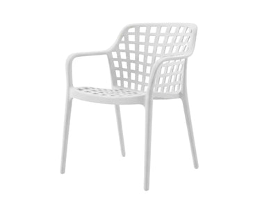 Aztec Outdoor Dining Chair in White