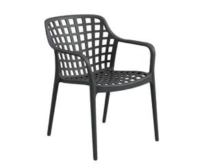 Aztec Outdoor Dining Chair in Charcoal