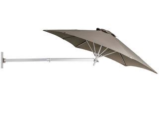 Paraflex 2.7m Hexagonal Outdoor Wall Mount Umbrella in Slate 8.