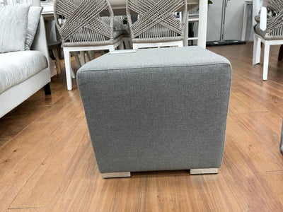 SUNSHINE COAST FLOORSTOCK SALE - Cubix 45cm Single Sunbrella Ottoman - Cast Slate_1