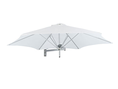 Paraflex 3m Hexagonal Outdoor Wall Mount Umbrella in Slate 5.