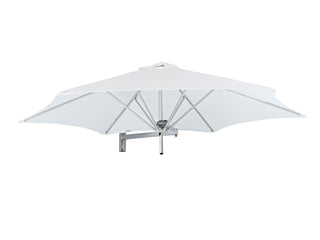 Paraflex 3m Hexagonal Outdoor Wall Mount Umbrella in Natural 8.