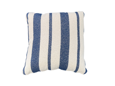 Chester Stripe Outdoor Cushion in Blue