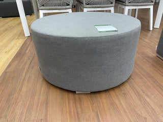 SUNSHINE COAST FLOORSTOCK SALE - Cubix 81cm Round Sunbrella Ottoman - Cast Slate_1