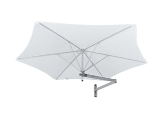 Paraflex 2.7m Hexagonal Outdoor Wall Mount Umbrella in Slate 6.