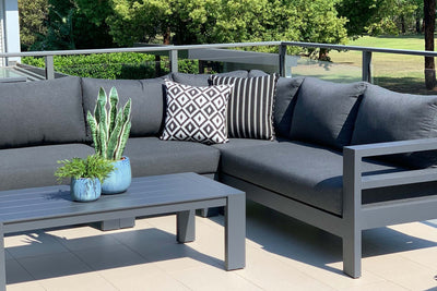 Aspen Modular | Outdoor Lounge Setting in Charcoal / Sooty / 6 Seater / Adele 140x63cm_10