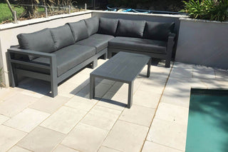 Aspen Modular | Outdoor Lounge Setting in Charcoal / Sooty / 6 Seater / Adele 140x63cm_7