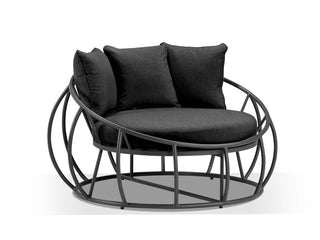 Antilles Outdoor Daybed in Charcoal / Sooty 1