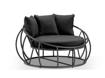 Antilles Outdoor Daybed in Charcoal / Sooty 1