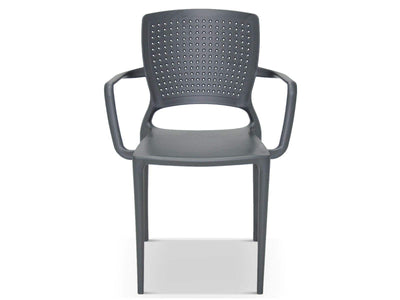 Safira Outdoor Dining Chair in Graphite