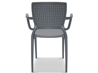Safira Outdoor Dining Chair in Graphite 2.