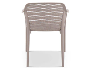 Gabriela Outdoor Dining Chair in Taupe 2.