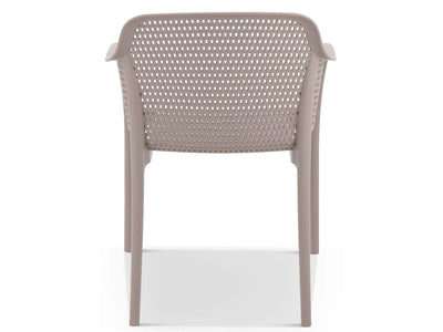 Gabriela Outdoor Dining Chair in Taupe 2.