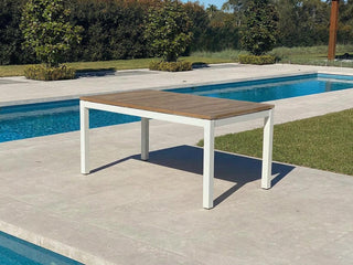 Barcelona Table & Voyage Chairs | Outdoor Dining Setting in White 1