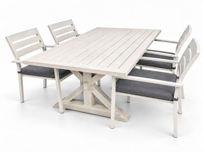  Vogue Dining Table & Twain Dining Chairs | Outdoor Dining Setting 