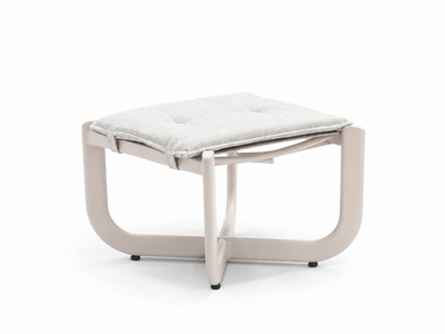 Moon Outdoor Hanging Chair Footsool in Dune 1