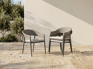 Noosa Outdoor Dining Chair in Bronze  / Coffee  / Cocoa 8