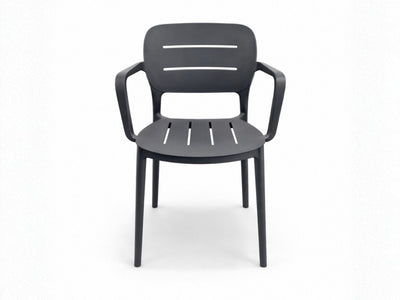 Adele Ceramic Round Table & Heath Chairs | Outdoor Dining Setting 5