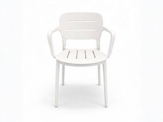Heath Outdoor Dining Chair in White