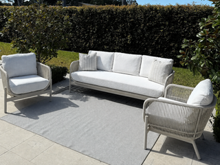 Lavon Outdoor Lounge in Dune / Lavazza / Cloud / 3 Seater 3