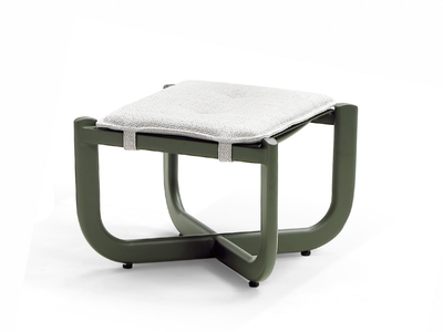 Moon Outdoor Hanging Chair Footsool in Olive