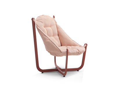 Moon Outdoor Hanging Chair in Rust 1