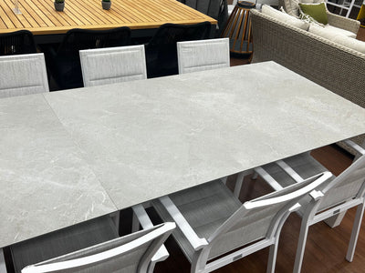 SUNSHINE COAST FLOORSTOCK SALE - Forli Extension Table & Toledo Chairs | Outdoor Dining Setting 2