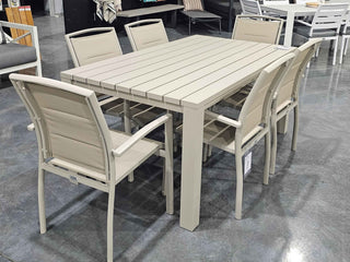 FLOORSTOCK SALE | Adele Table with Verde Chairs 7pc Outdoor Dining Setting