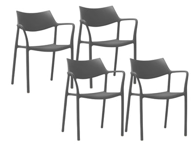 Splash Aire Outdoor Dining Chair Set in Set of 4