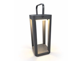 Solar Outdoor Lantern in Charcoal / 41cm 1