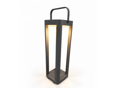 Solar Outdoor Lantern in Charcoal / 55cm 1