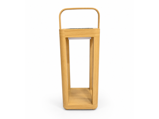 Solar Outdoor Lantern in Timber Look / 41cm 2