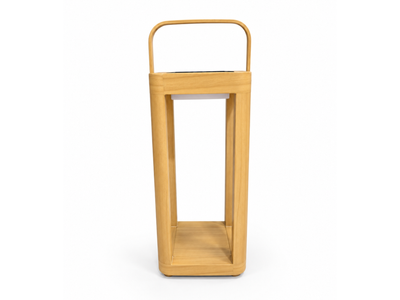 Solar Outdoor Lantern in Timber Look / 41cm 2